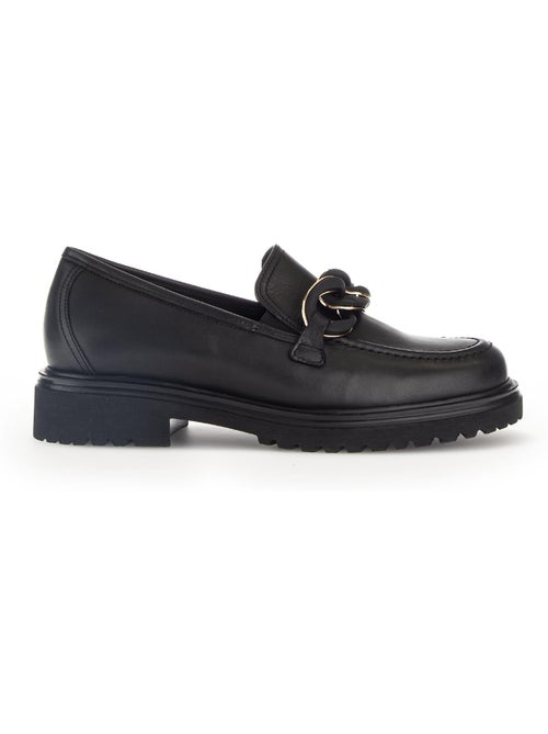 Ballerines  en cuir lisse - Kiabi