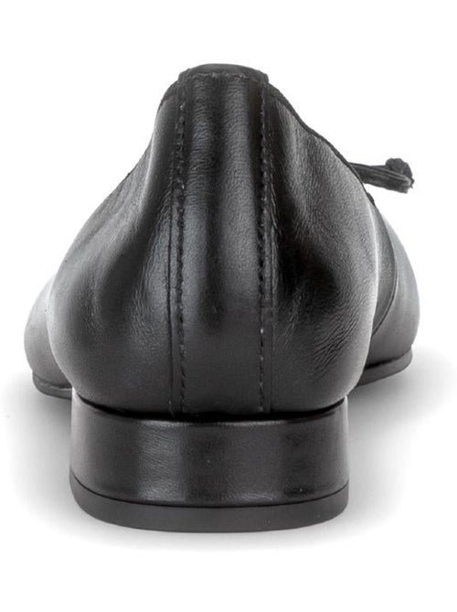 Ballerines  en cuir lisse - Kiabi