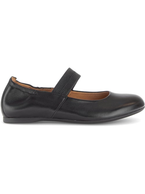 Ballerines  en cuir lisse - Kiabi