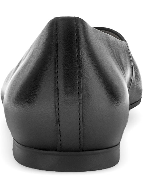 Ballerines  en cuir lisse - Kiabi