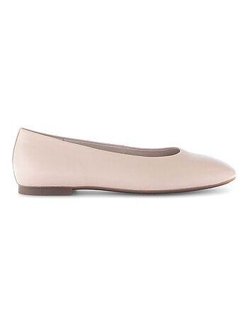 Ballerines en cuir lisse