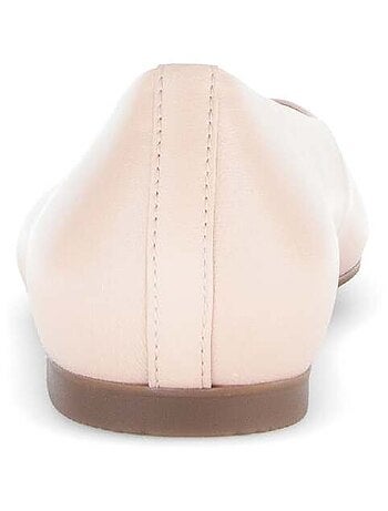 Ballerines en cuir lisse