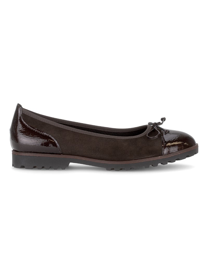 Ballerines  en cuir Marron clair - Kiabi