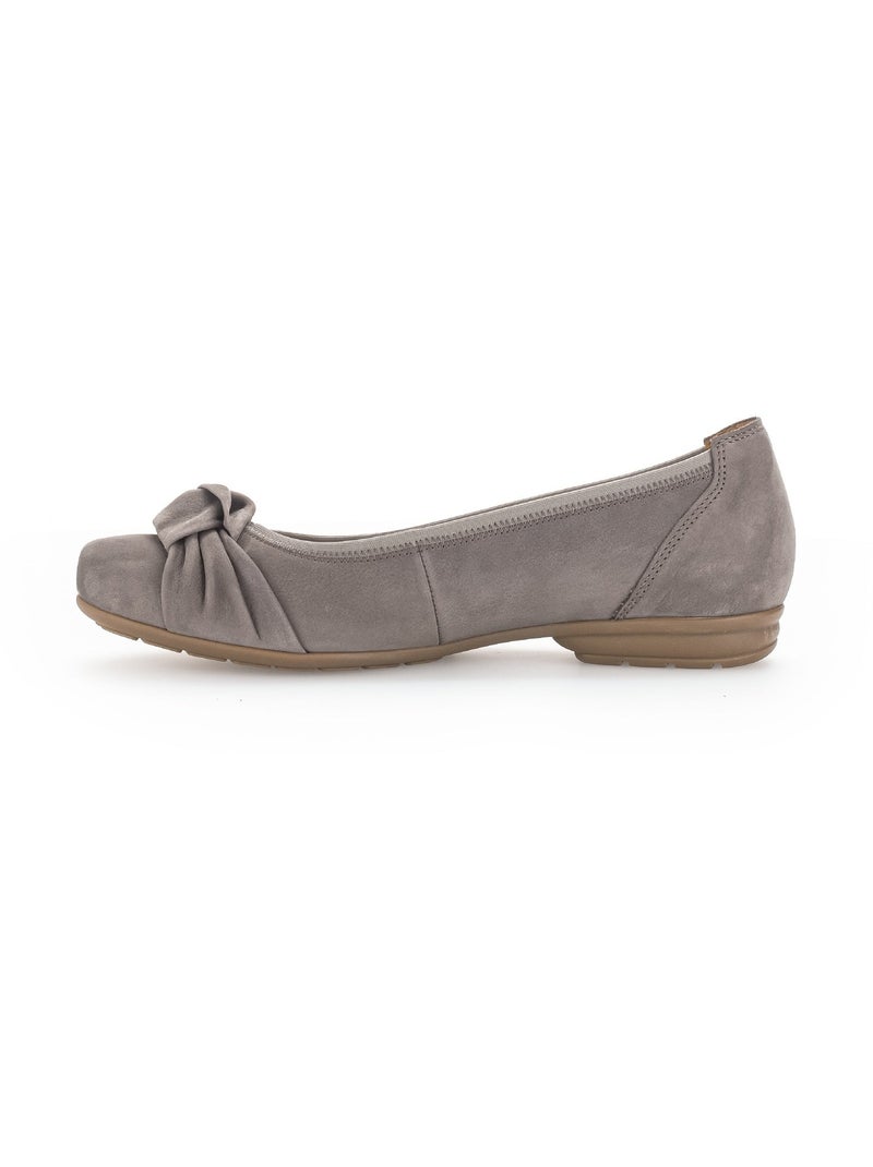 Ballerines  en cuir Marron - Kiabi