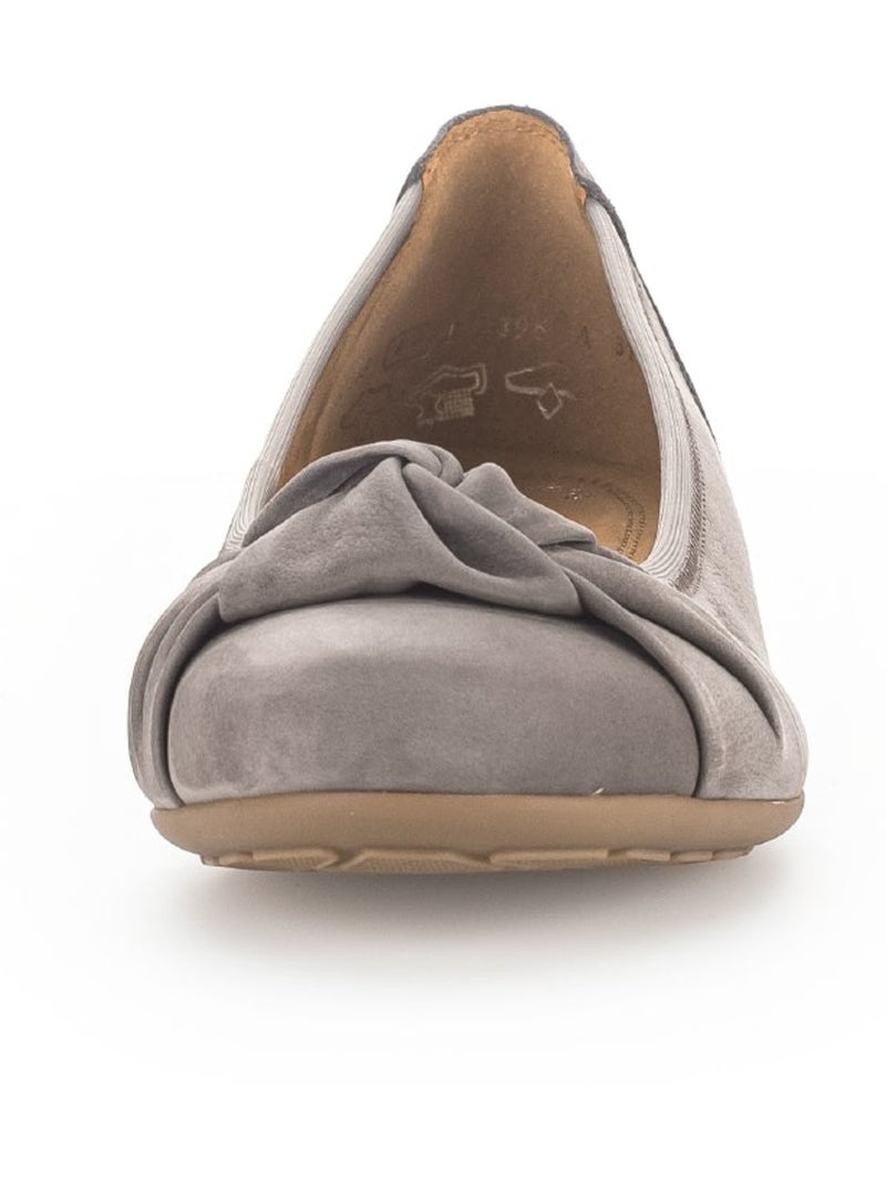 Ballerines  en cuir Marron - Kiabi