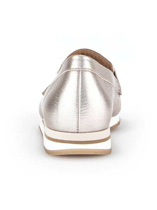 Ballerines  en cuir métallisé - Kiabi