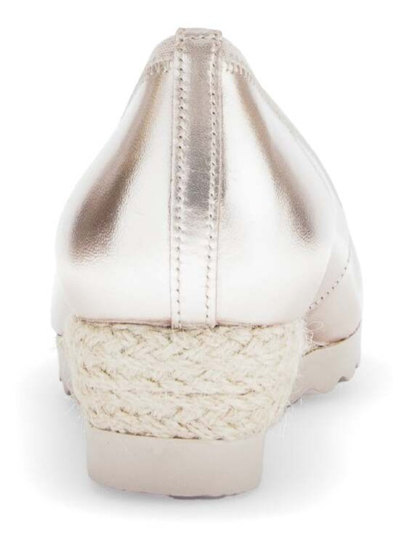Ballerines  en cuir métallisé Doré/or - Kiabi
