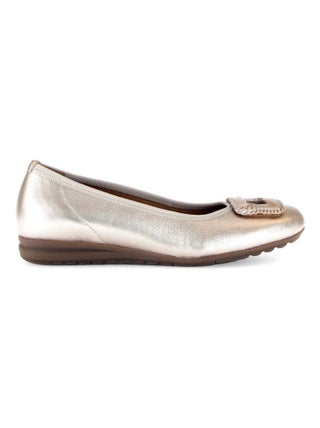 Ballerines  en cuir métallisé