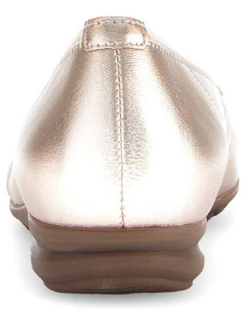 Ballerines  en cuir métallisé - Kiabi