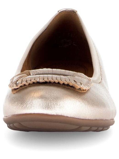 Ballerines  en cuir métallisé - Kiabi