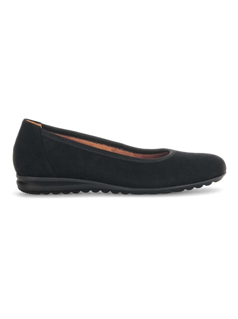 Ballerines  en cuir Noir - Kiabi