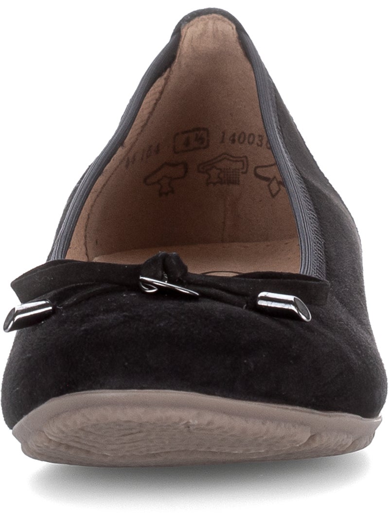 Ballerines  en cuir Noir Noir - Kiabi