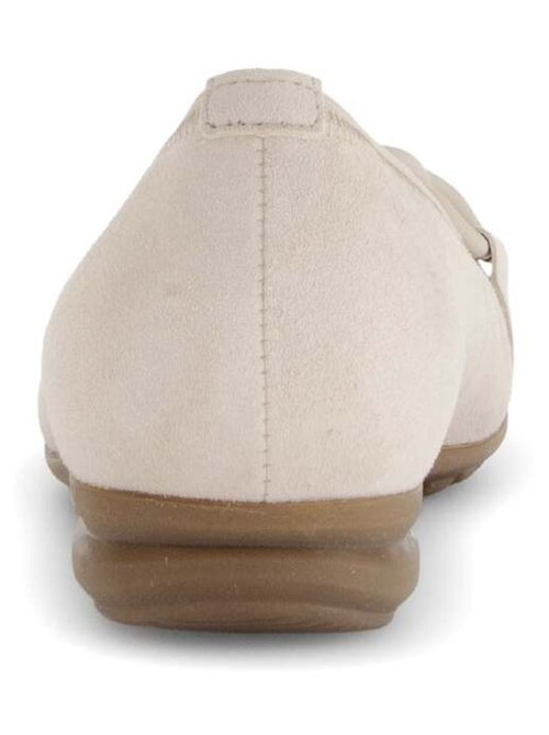 Ballerines  en cuir nubuck - Kiabi