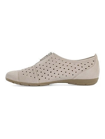 Ballerines en cuir nubuck