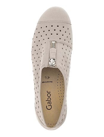 Ballerines en cuir nubuck