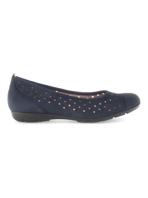 Ballerines  en cuir nubuck - Kiabi