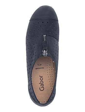 Ballerines en cuir nubuck