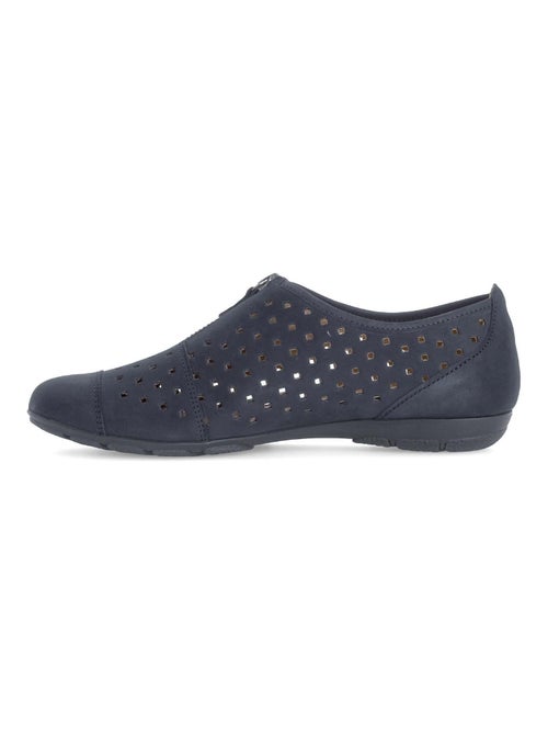 Ballerines  en cuir nubuck - Kiabi