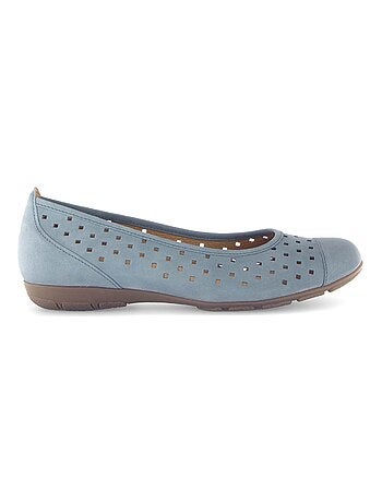 Ballerines en cuir nubuck