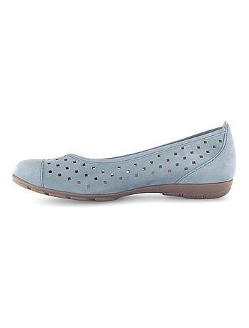 Ballerines en cuir nubuck