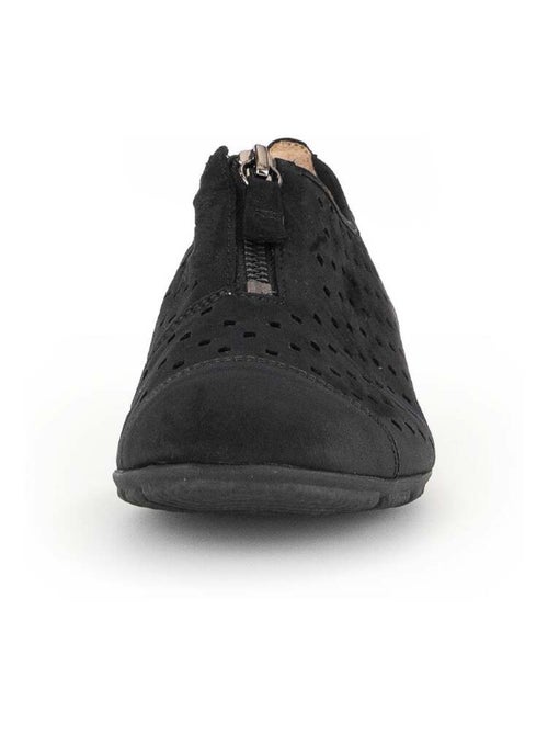 Ballerines  en cuir nubuck - Kiabi
