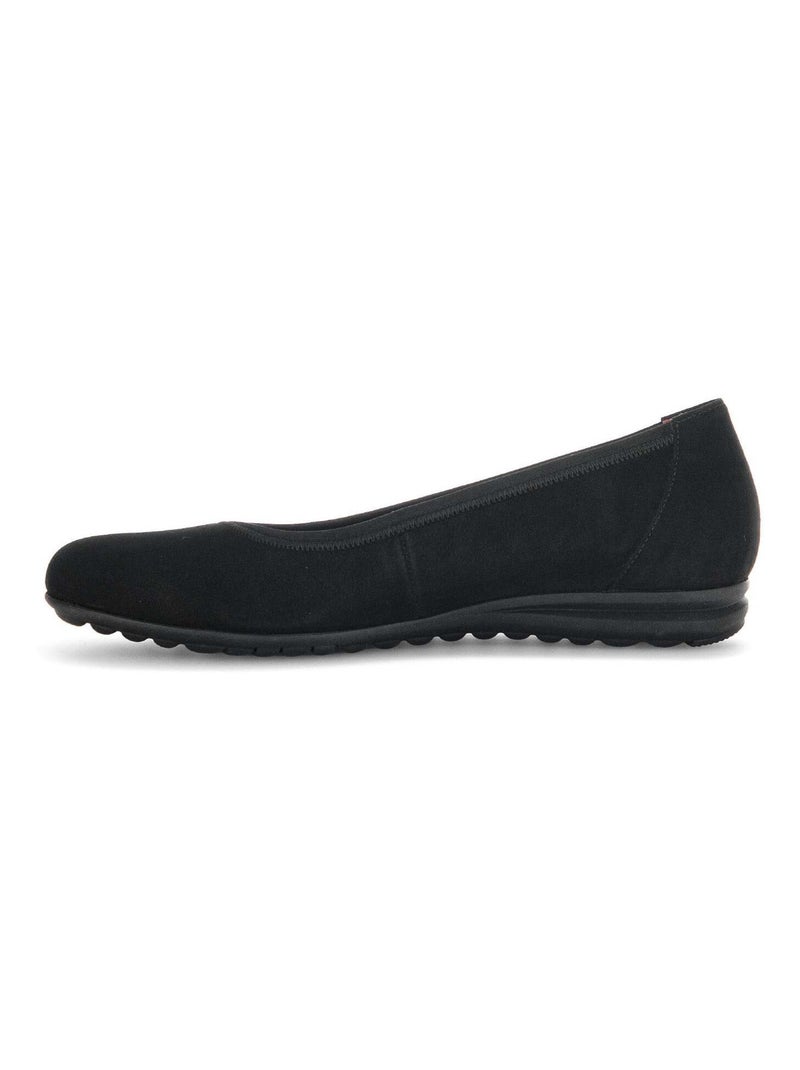 Ballerines  en cuir nubuk Gabor Noir Noir - Kiabi