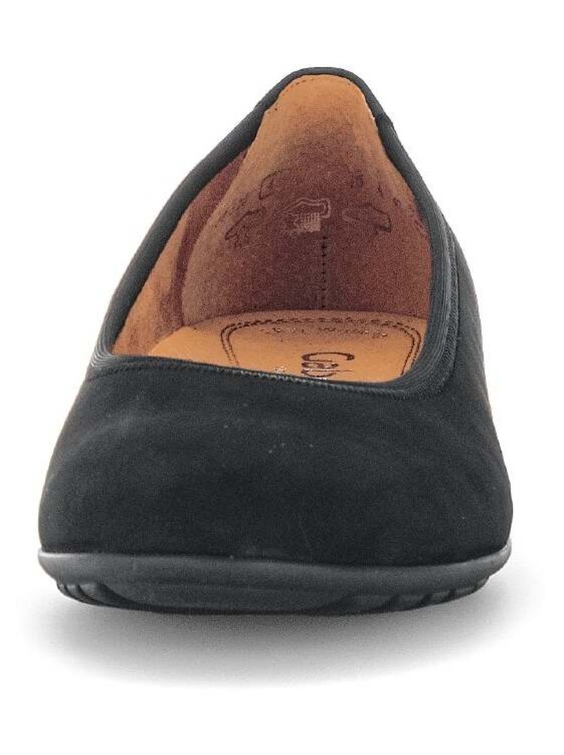 Ballerines  en cuir nubuk Gabor Noir Noir - Kiabi