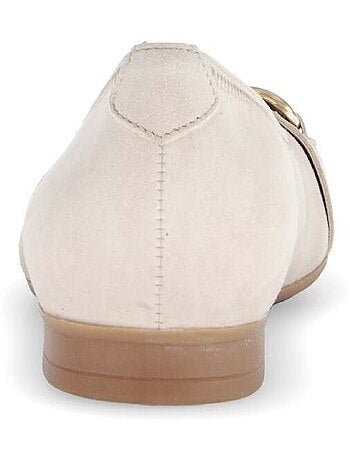 Ballerines en cuir velours