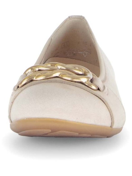 Ballerines  en cuir velours - Kiabi