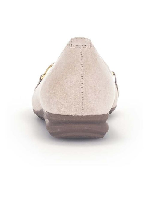 Ballerines  en cuir velours - Kiabi