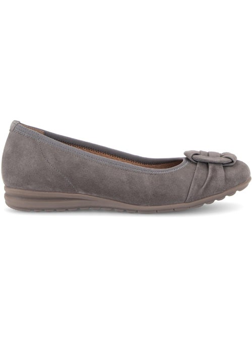 Ballerines  en cuir velours - Kiabi