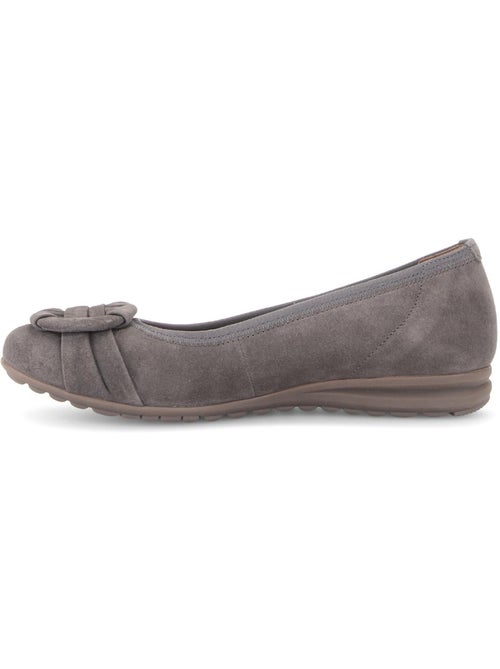 Ballerines  en cuir velours - Kiabi