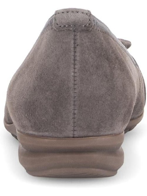 Ballerines  en cuir velours - Kiabi
