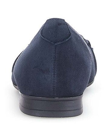 Ballerines en cuir velours