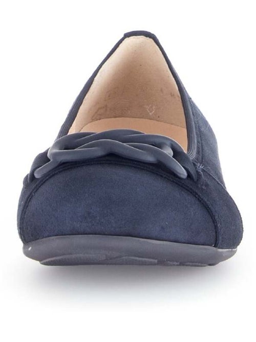 Ballerines  en cuir velours - Kiabi