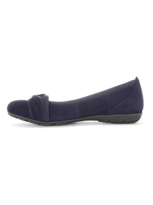 Ballerines  en cuir velours - Kiabi