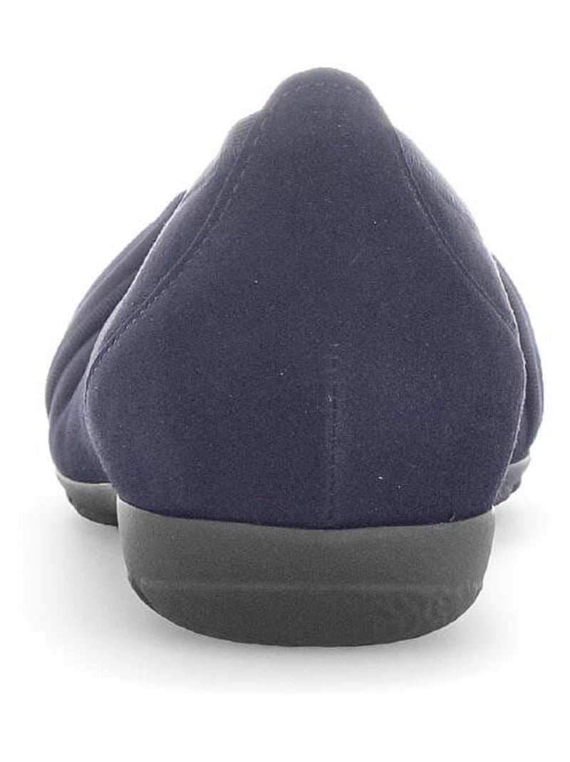 Ballerines  en cuir velours Bleu - Kiabi