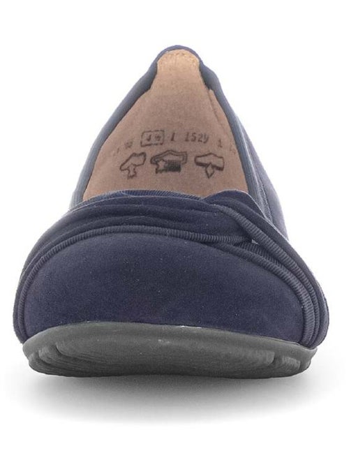 Ballerines  en cuir velours - Kiabi