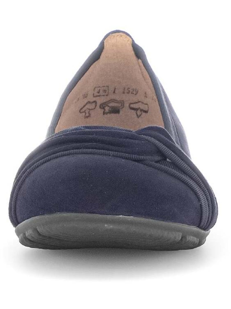 Ballerines  en cuir velours Bleu - Kiabi