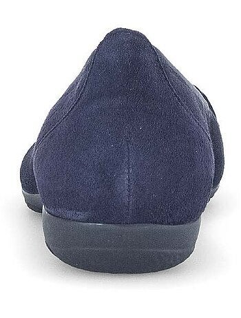 Ballerines en cuir velours