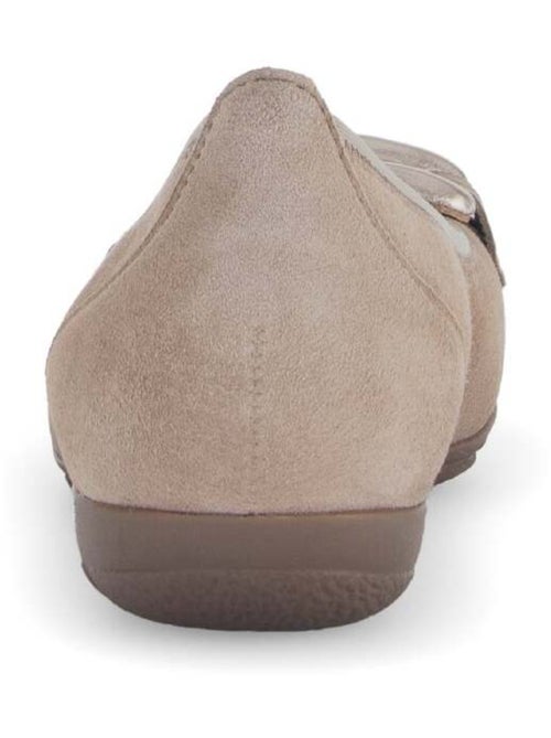 Ballerines  en cuir velours - Kiabi