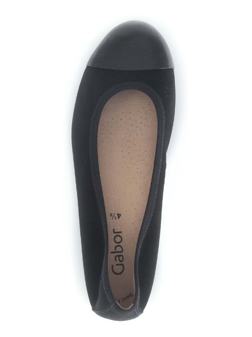Ballerines  en cuir velours - Kiabi