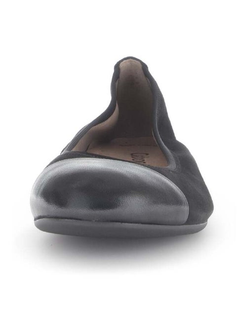 Ballerines  en cuir velours - Kiabi