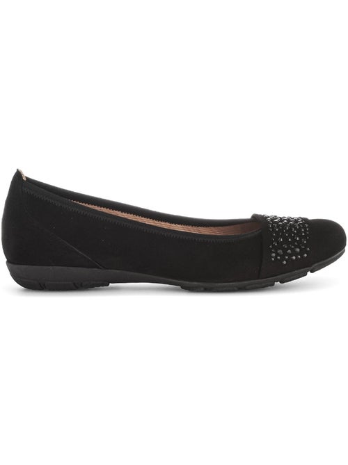 Ballerines  en cuir velours - Kiabi