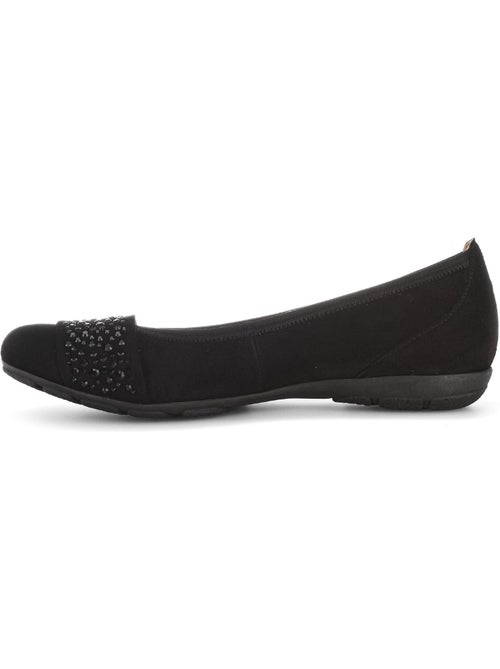 Ballerines  en cuir velours - Kiabi