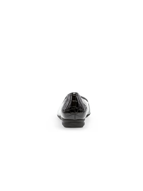 Ballerines  en cuir vernis - Kiabi