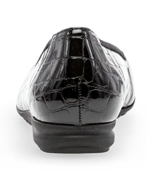 Ballerines  en cuir vernis - Kiabi
