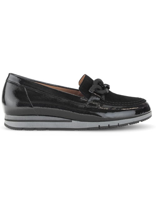 Ballerines  en cuir vernis - Kiabi