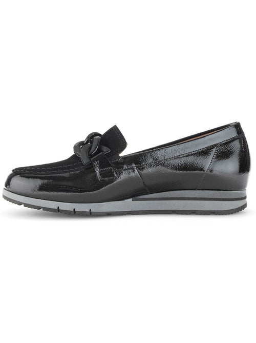 Ballerines  en cuir vernis - Kiabi