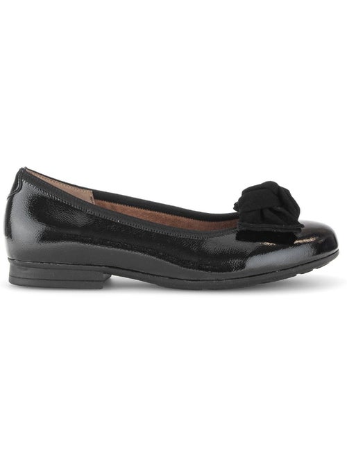 Ballerines  en cuir vernis - Kiabi